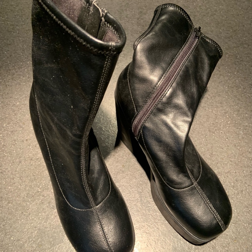 Call It Spring Black Heeled Boots - Picture 4 of 11